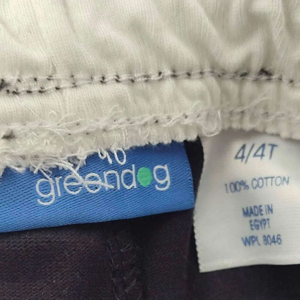 Greendog Boy's 4T 100% Cotton Shorts Lot of 2 Gray & Blue Y2K NWT